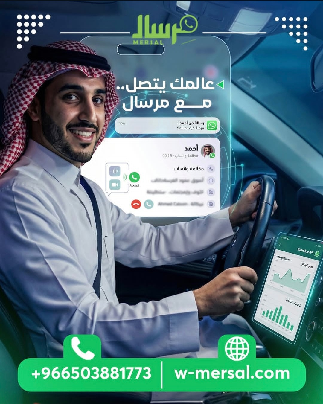 عالمك يتصل مع مِرسال: كيف تعيد صياغة مفهوم التواصل الفوري مع عملائك عبر واتساب API؟