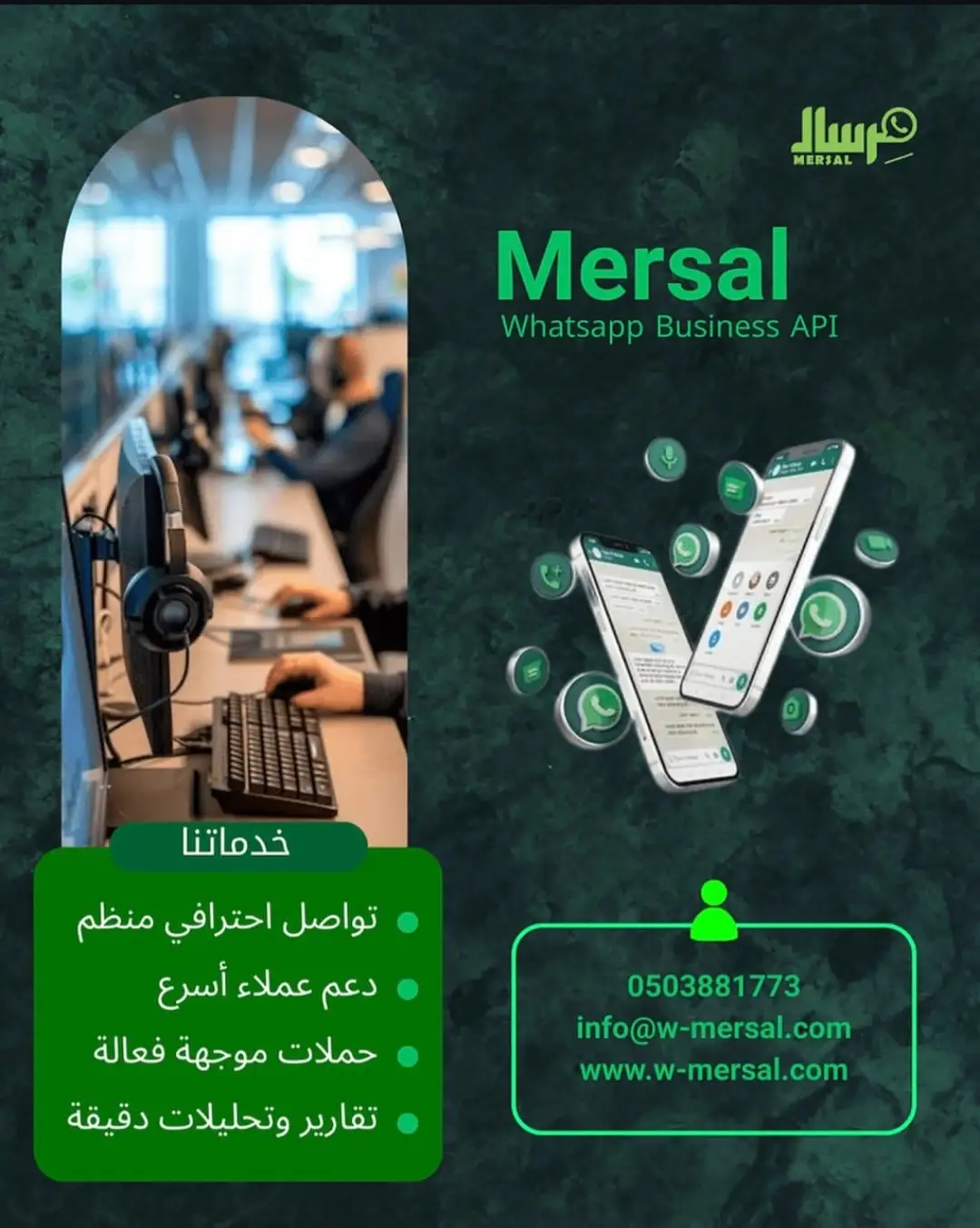 غرفة عمليات الإيرادات: كيف تدمج مِرسال بين الذكاء الآلي والكفاءة البشرية عبر الركائز الأربع لـ WhatsApp API؟