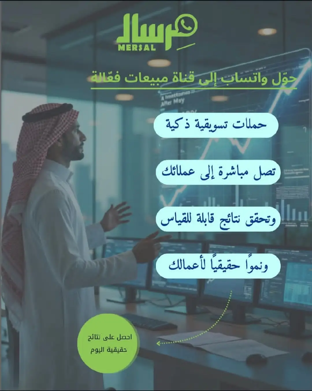 من المحادثة إلى المحفظة: كيف تحول "مِرسال" تطبيق الواتساب إلى قناة مبيعات قياسية تضاعف أرباحك؟
