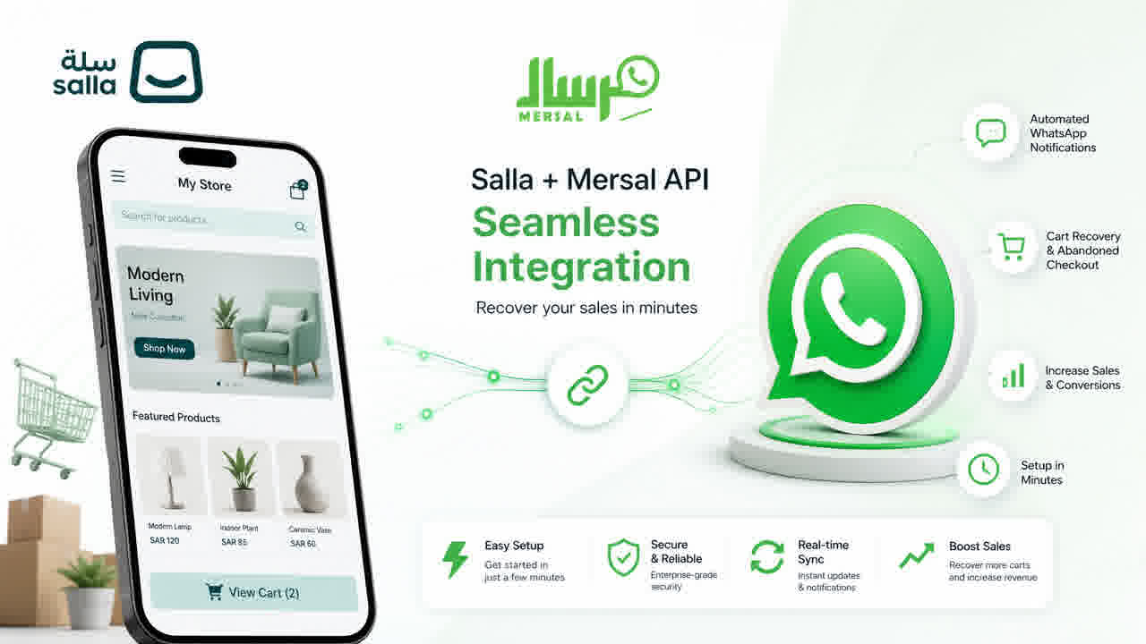 دليل الربط الرسمي لمرسال API مع متجر سلة: استعد مبيعاتك في دقائق