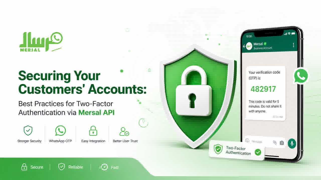 تأمين حسابات عملائك: أفضل ممارسات التحقق الثنائي عبر مرسال API
